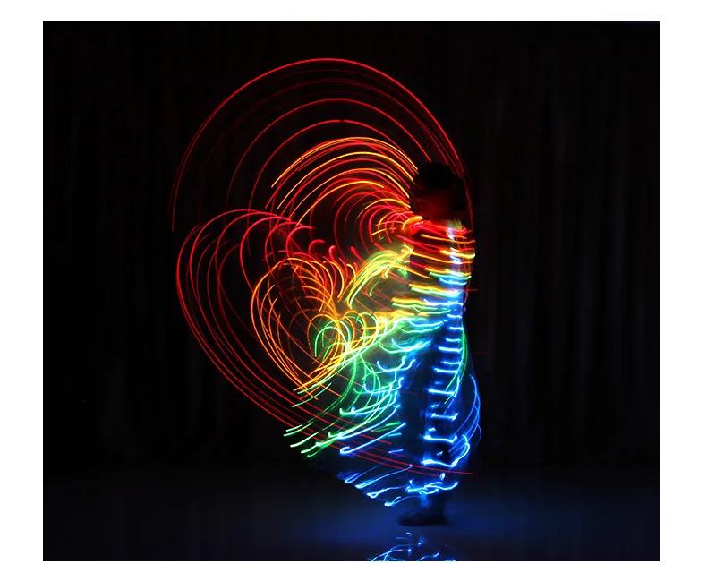 ISIS крылья для восточных танцев красочные бабочки с крыльями для танца живота аксессуары Professoinal сцены Опора крылья светодио дный LED