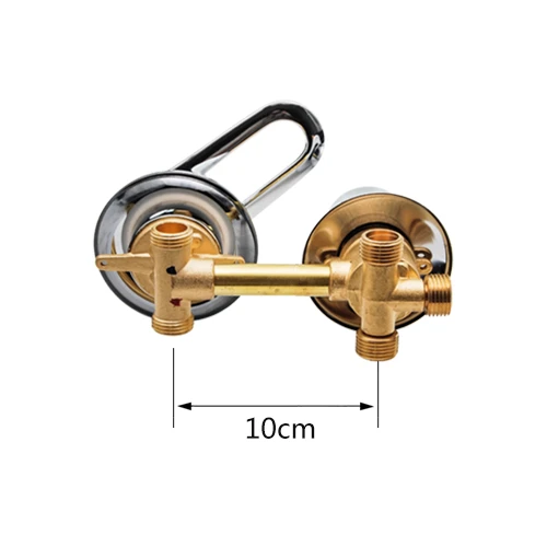 2/3/4/5 способов водоотводная труба с резьбой латунный смеситель для душа переключатель; высотка каблука 10 см/12,5 см/14,5 см холодный и горячий смесительный клапан Ванная комната - Цвет: 3ways-10cm-Screw