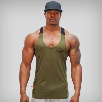 Men Bodybuilding Fitness  Shirt Men Tank Top Running Vest Undershirt Gym Sport Tank Top  Size M/L/XL/XXL 2