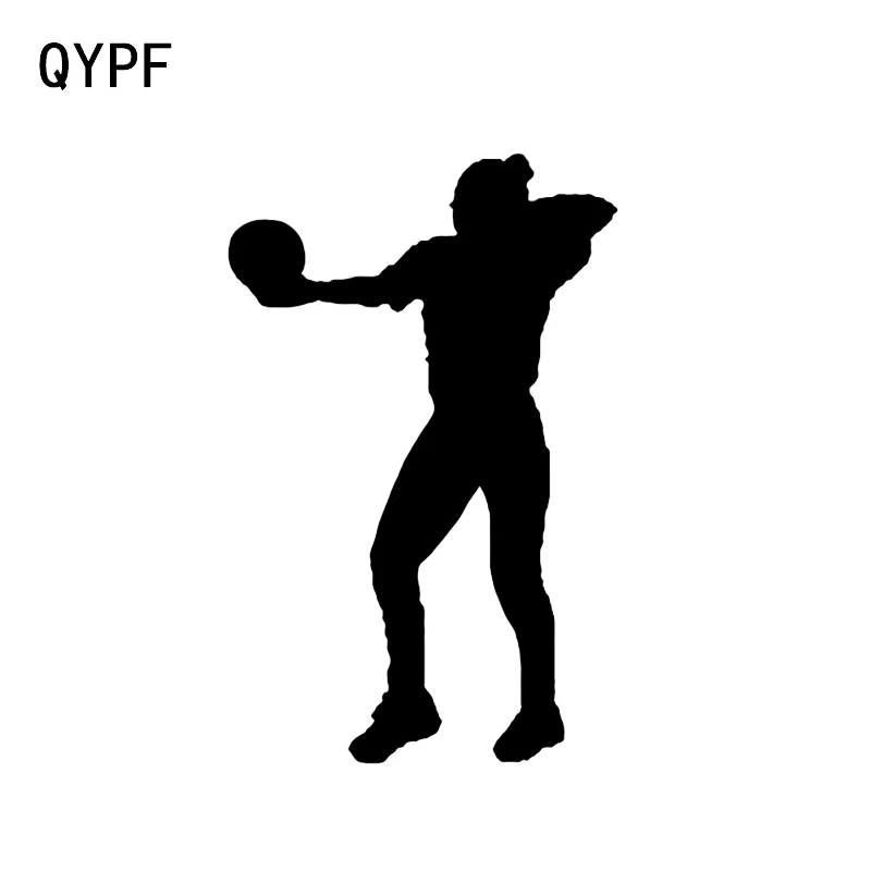 

QYPF 10.9*17.1CM Fashion Volleyball Players Sports Decor Vinyl Car Stickers Silhouette Extreme Movement C16-1346