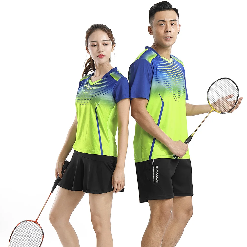 Free printing Badminton sets Men Womens   sports badminton clothes   Tennis wear   Tennis wear sets    1 set 211#