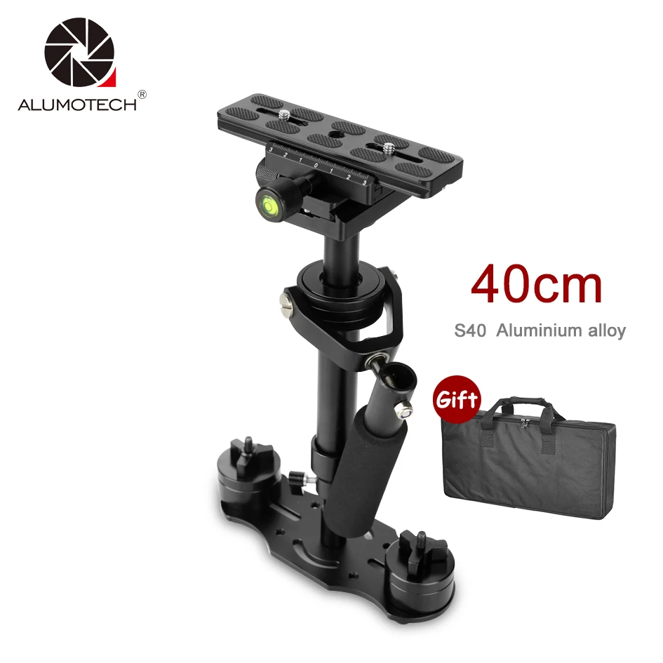 ALUMOTECH S40 Steadycam S-40 + Plus 1 3 кг 40 см алюминиевый ручной Стабилизатор Steadicam DSLR