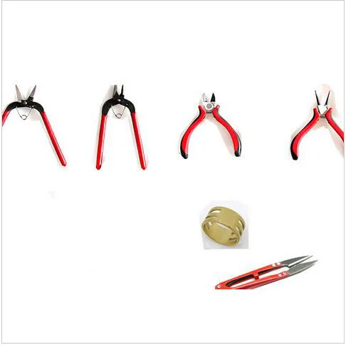 

6pcs/set DIY Jewelry Tool Sets Jewelry Tools & Equipments Pliers Mixed Color, *tweezers vise glue gun pliers ring jewelry tools