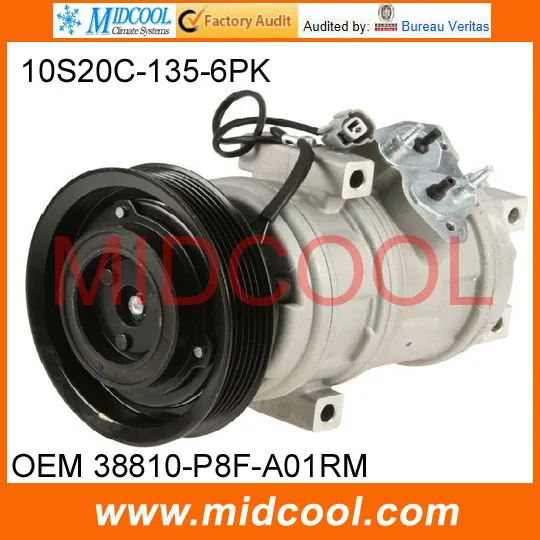 

HIGH QUALITY AUTO AC COMPRESSOR 10S20C FOR 38900-P8F-A01 28810-P8F-A01 38810-P8F-A01RM