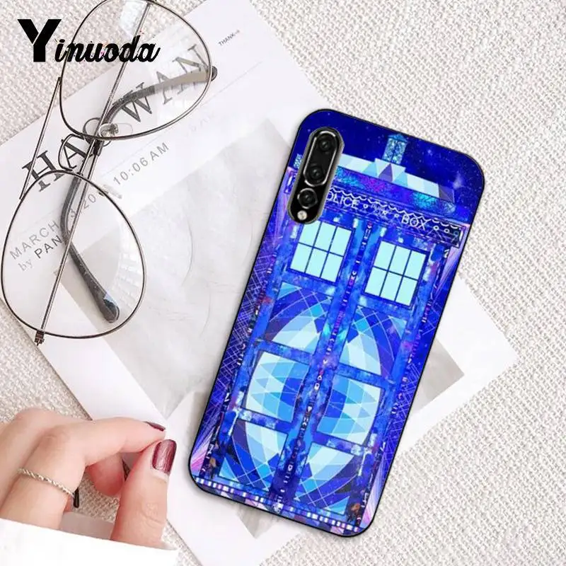 Yinuoda Doctor who tardis иллюстрации синий чехол для телефона Huawei P9 P10 Plus Mate9 10 Mate10 Lite P20 Pro
