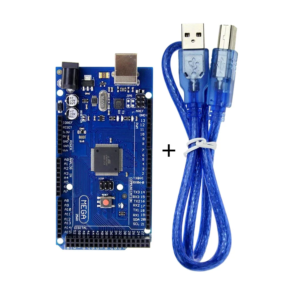 Мега 2560 R3 ATMEGA16U2 ATMEGA2560-16AU доска+ 30 см USB кабель для Arduino