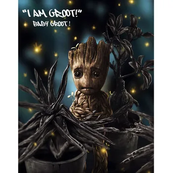 

Guardians of the galaxy- Groot,5D DIY Diamond Painting Cross Stitch Full Square,Diamond,Embroidery,crafts,Mosaic,decor JS4082