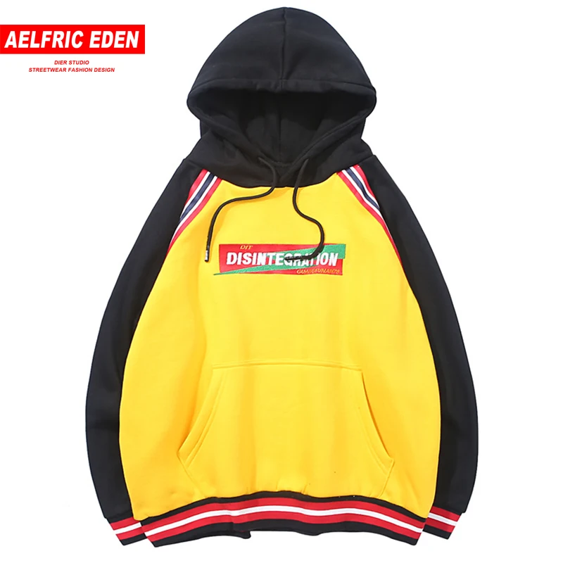 Aelfric Eden/флисовый пуловер с вышивкой в полоску цветными блоками стиле пэчворк