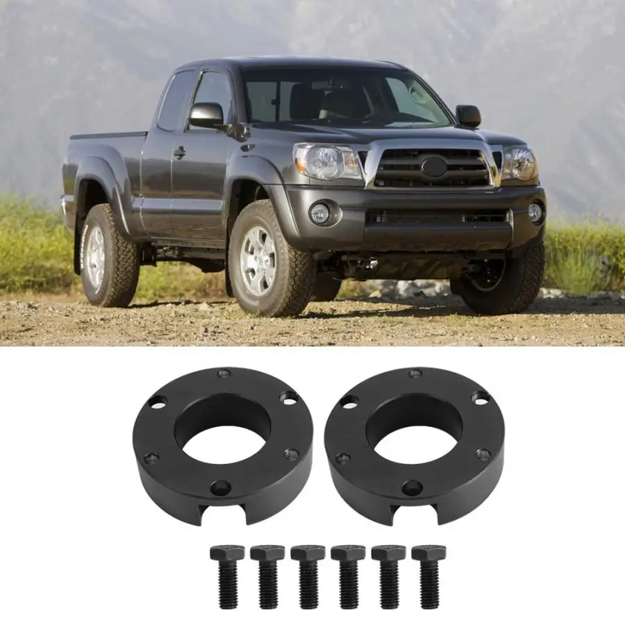 2 шт спереди Выравнивания Лифт комплект 2.5in для Toyota Tacoma 4runner 2WD/4WD FJ Cruiser 4WD Алюминий черный авто аксессуары