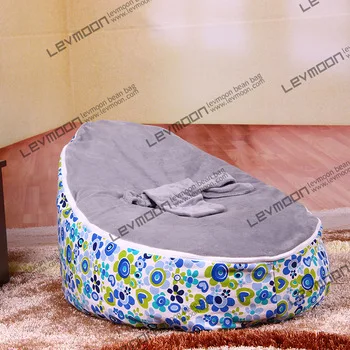 

FREE SHIPPING baby bean bag with 2pcs gray up cover bean bag seat bean bag no filler bean bag furniture