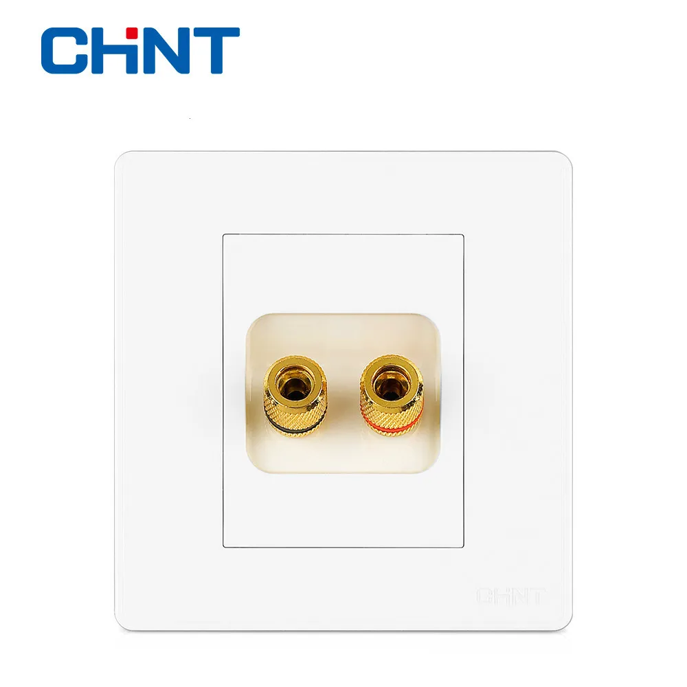 

CHINT Wall Switch Socket NEW2D Ivory White Large Panel Switch Two-hole Audio Socket