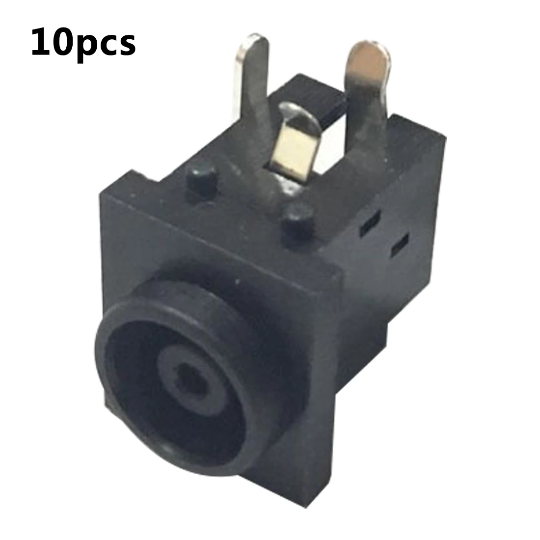 

10Pcs PCB Mount 5.5*2.0mm Female DC Power Black Jack Plug Socket Connector