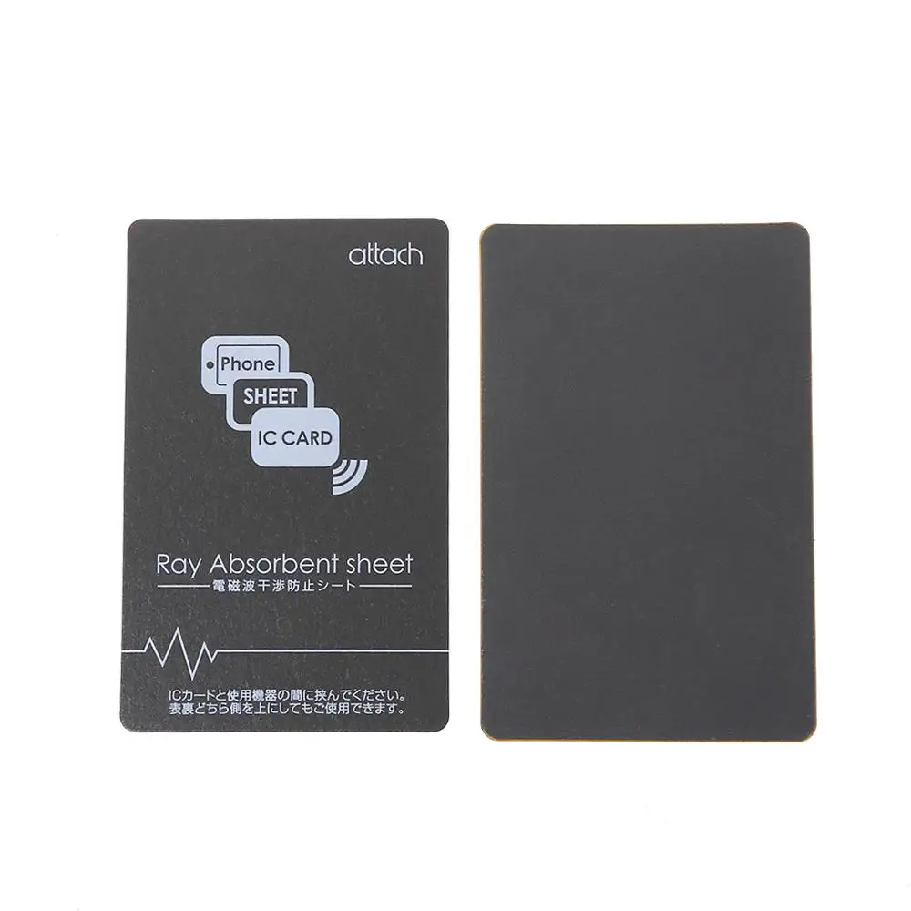 Grey Anti-Metal Magnetic NFC Sticker Paster for iPhone Cell Phone Bus Access Control Card IC Card Protection Supplies