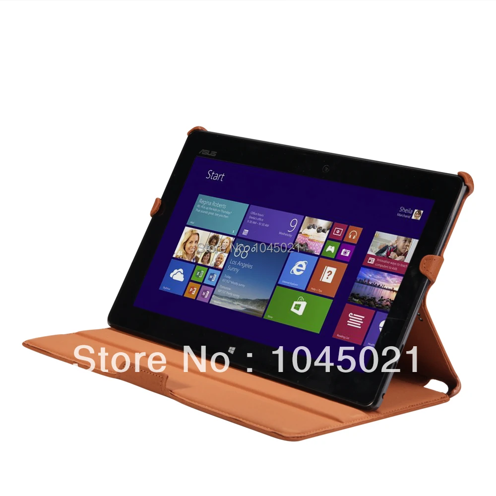 2016 business design high quality Leather Folio Stand tablet Case cover for Asus Transformer
