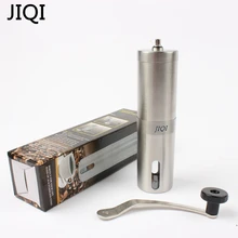 JIQI удобный нержавеющая сталь ручная кофемолка Съемная легко собрать кофемашина портативная кофейная мельница