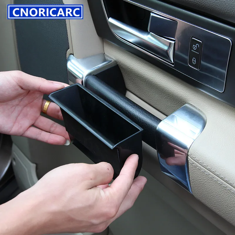 CNORICARC For Land Rover Discovery 4 LR4 2010-16 Door Handle Storage Box Container Holder Tray Accessories Organizer Car Styling (3)