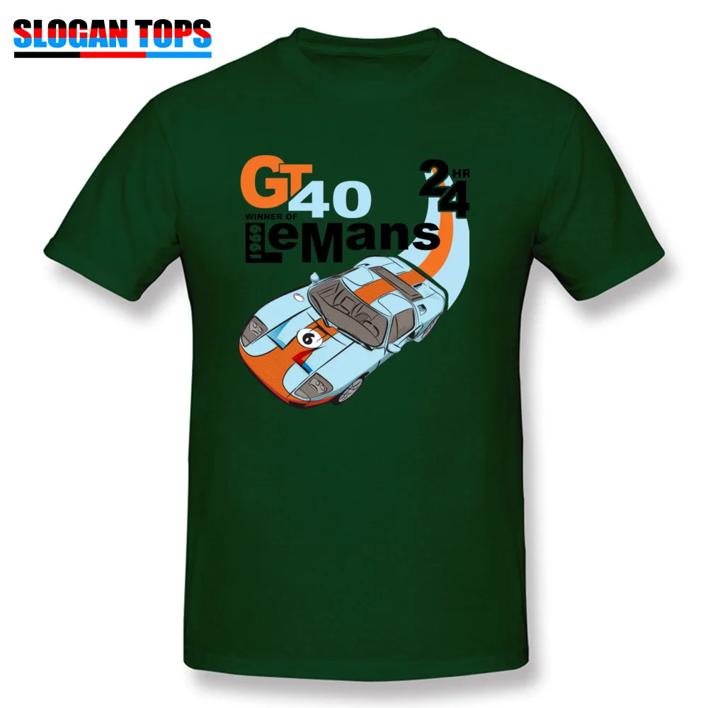 Casual Cotton Tops Shirt for Men Cool Tshirts Classic Company Round Collar T Shirt Short Sleeve Wholesale NEW Classic Ford GT40 T shirt 23562 dark