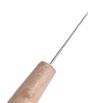 

Jewelry Beads Enlarger Tool Wood Handle Holes Handmade Making DIY Reamer Tackle