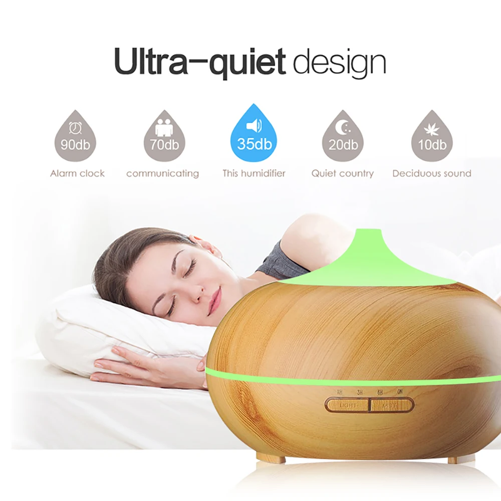 

VVPEC 300ml Air Humidifier Essential Oil Diffuser Humidificador Mist Maker LED Aroma Diffusor Aromatherapy