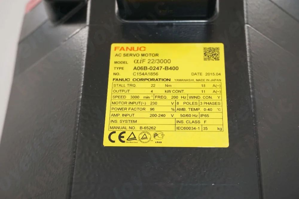 Тест FANUC AC Серводвигатель A06b-0247-b400 для ЧПУ