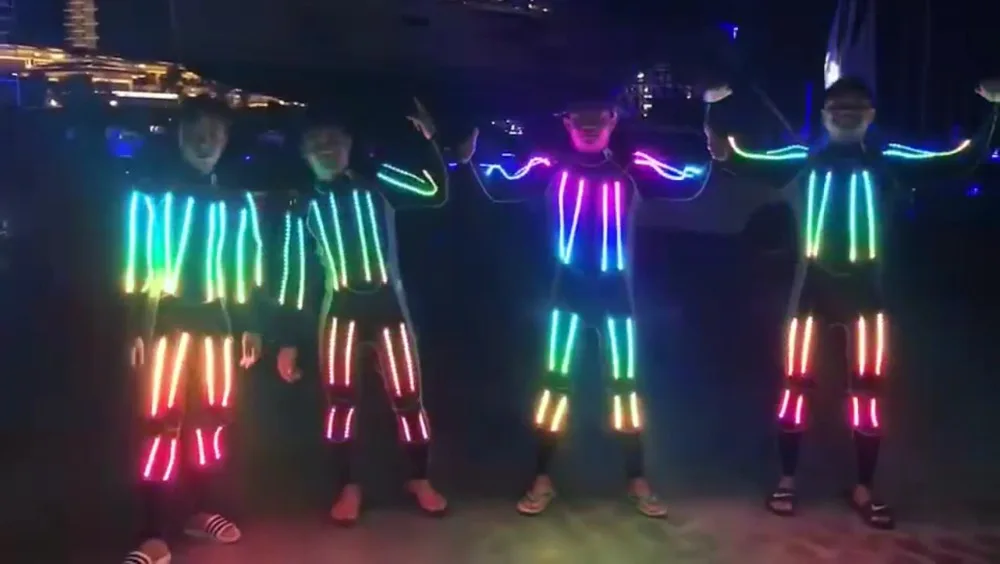 LED costume performanceluminous clothing performance props creative