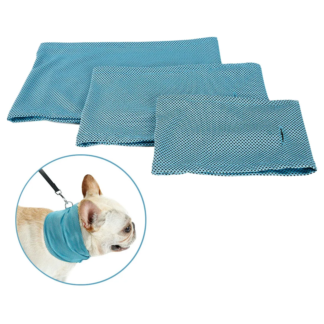 Pet Cooling Bandana Scarf for Dogs Breathable Collar Dog Collar Summer
