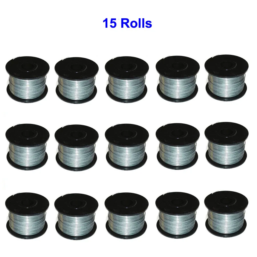 Стальной Арматурный рулон для арматурного станка, набор инструментов для строительного проекта - Цвет: 15 Wire Rolls