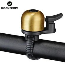 ROCKBROS Bike Bicycle Horns Cycling Bicycle Bells Copper Material Folding MTB Mountain Bike Bell Bicycle Accessories 47 g