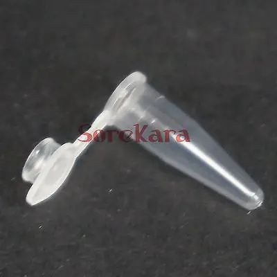 1000pcs 0.2ml Laboratory PP Centrifuge tube V-bottom with cap For Sample Specimen