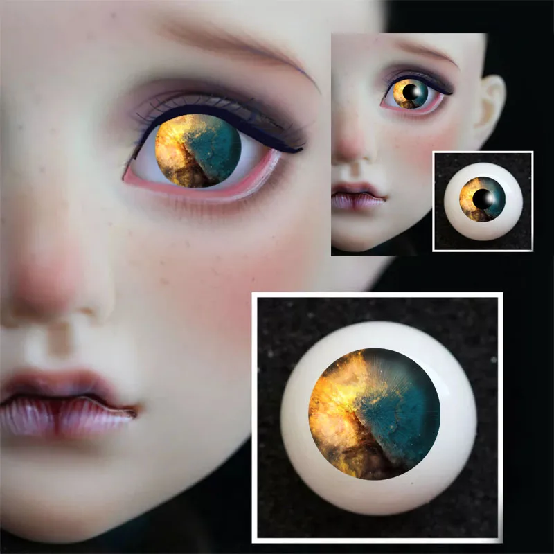 Акриловый шар для глаз BJD eyes 8 мм 12 14 16 18 20 22 Doll ручная работа без зрачков ночного