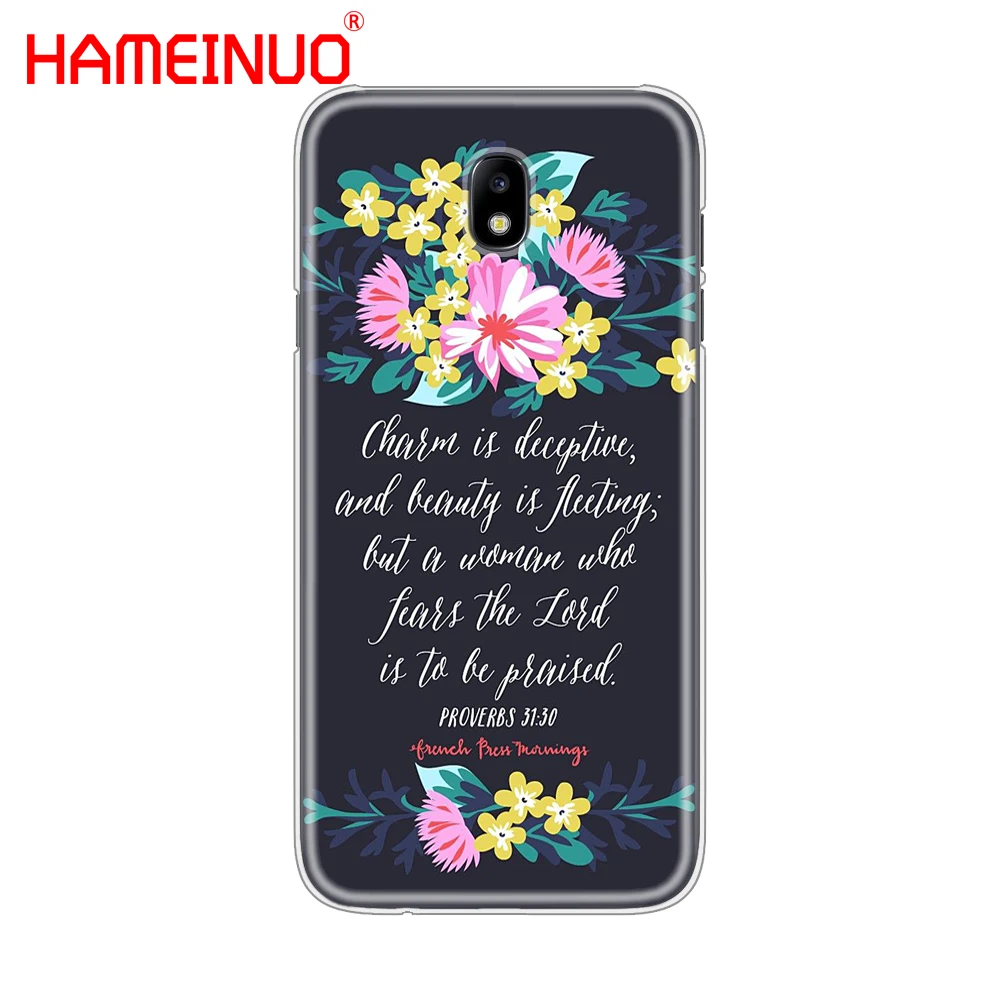 HAMEINUO тексты Библии Филиппины чехол для телефона Samsung Galaxy J3 J5 J7 2017 J527 J727 J327 J330 J530 J730