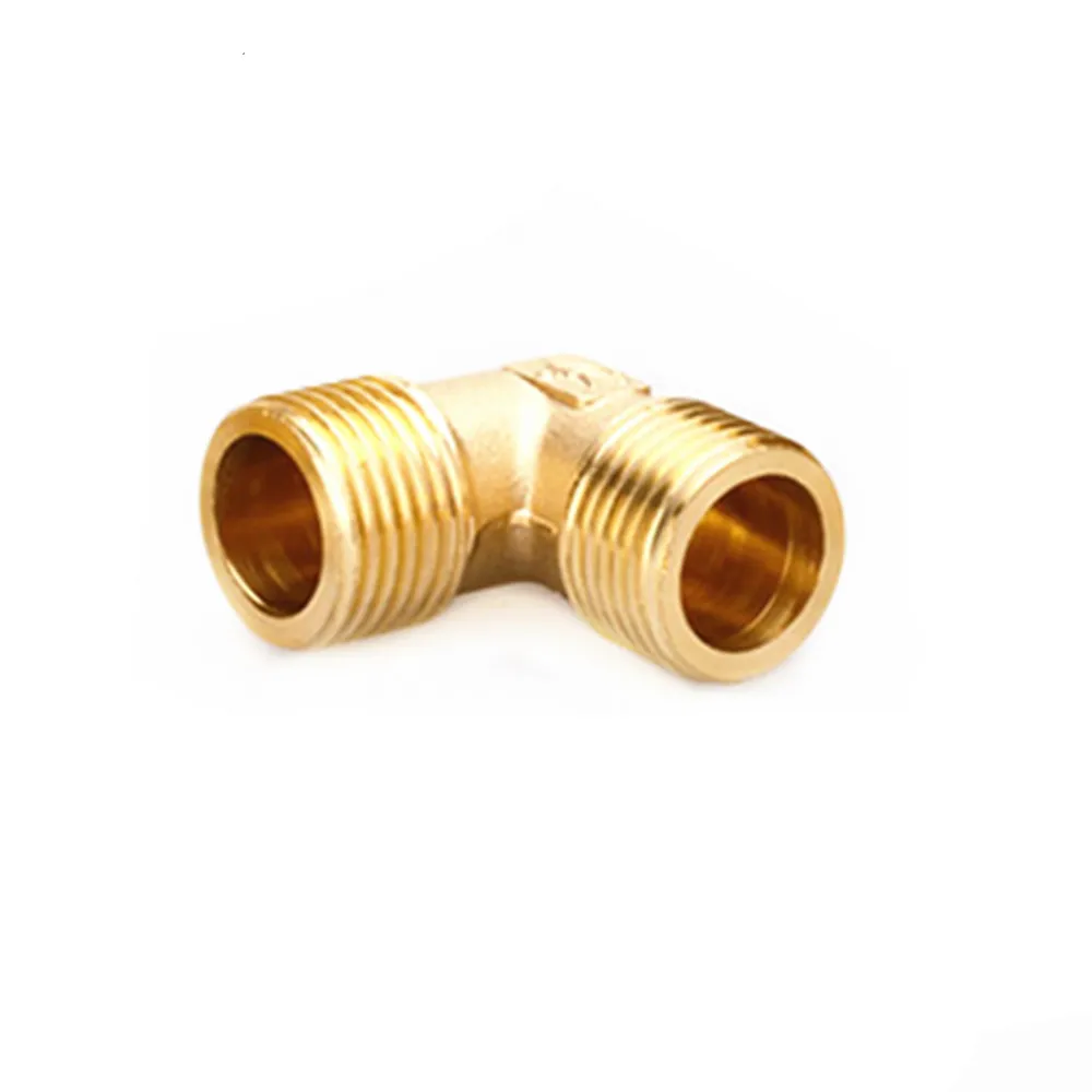 Латунный трубный фитинг адаптер 90 градусов 1/8 &quot1/4&quot 3/8 &quot1/2&quot 3/4 &quotBSP трубы воды