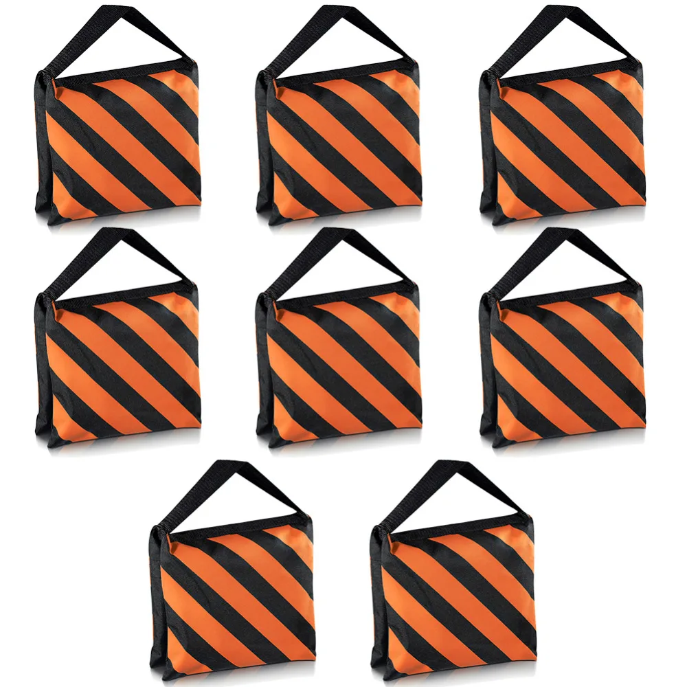 

Neewer Set of 8 Black/Orange Sandbag Photography Studio Video Stage Film Sandbag Saddlebag for Light Stands Boom Arms Tripods