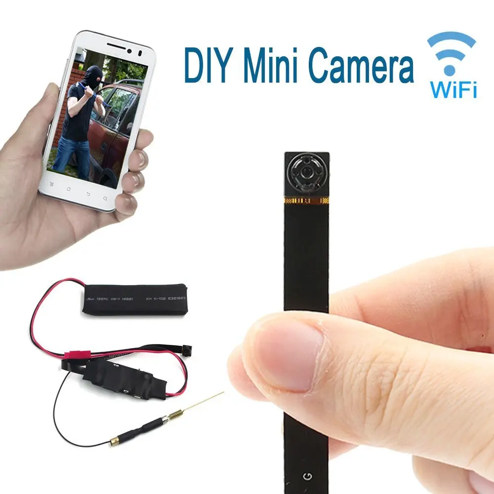 HBUDS P2P мини-камера HD 1080P wifi сетевая камера DIY беспроводной модуль камеры с активированным движением DV видеокамера с 4000 мА