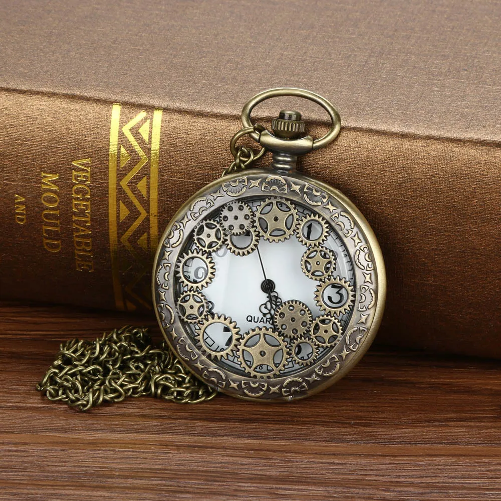 

Susenstone High Quality 2018 Fashion Vintage Chain Retro The Greatest Pocket Watch Necklace For Grandpa Dad Gifts Gift