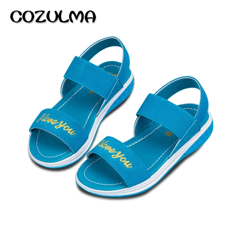 COZULMA Summer Style Girls Sandals Children Beach Slippers Kids Slip-Resistant Leather Shoes Girls Princess Fashion Shoes