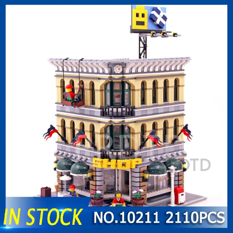 

City Grand Emporium Model Building Blocks Bricks Kits Brick Toy Compatible Educational LegoING 10211 2110Pcs Children Gift