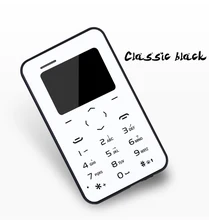 2017 Original AEKU Q2 Mini Cell Card Phone 4 8MM Ultra Thin Multi Language Card Mobile