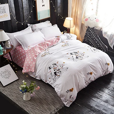 3pcs 4pcs Set Full King Queen Twin Double Size Bedding 1.5m 1.8m 2.0m 2.2m Bed Sheet Duvet Cover Pillowcase Bedlinens Bedclothes - Цвет: As Photo 5