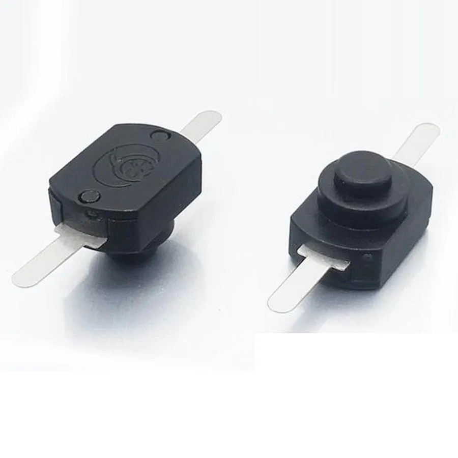 50pcs flashlight switch self locking switch push button switch 2 pins