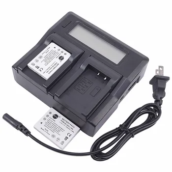 

DSTE 2 pcs LI-80B li-80b li80b/NP-900 np-900 np900 Battery with Dual Charger for Olympus X960 T100 T110 DIMAGE E40 E50 Camera