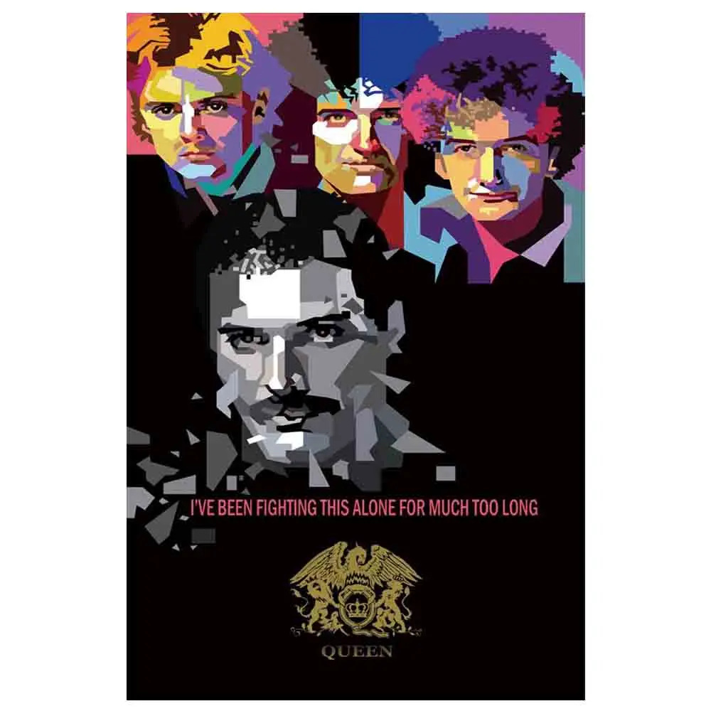 TaaWaa Bohemian Rhapsody Queen Poster Print 12x18 24x36 inch Wall Art