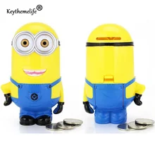 3D с рисунками из мультфильма про миньонов фигурки Копилка hucha экономить деньги, монеты цент, Пенни детская игрушка alcancia Детские игрушки B