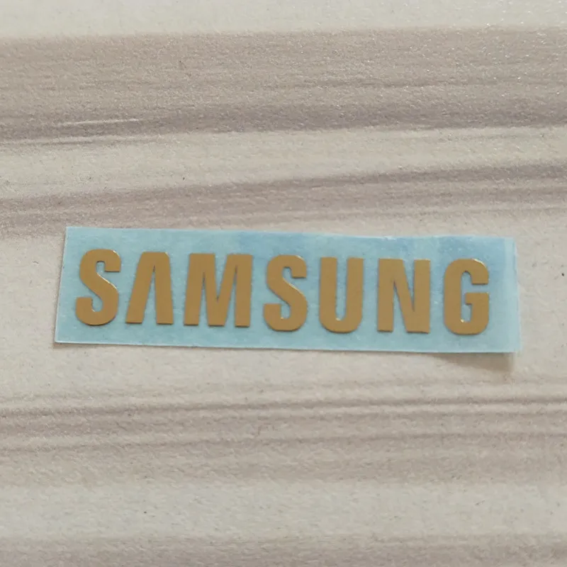 

Custom Metal Gold Logo Paste Samsung Galaxy S3 s4 s5 Stickers 31X6mm 1pcs/Lot Free Shipping