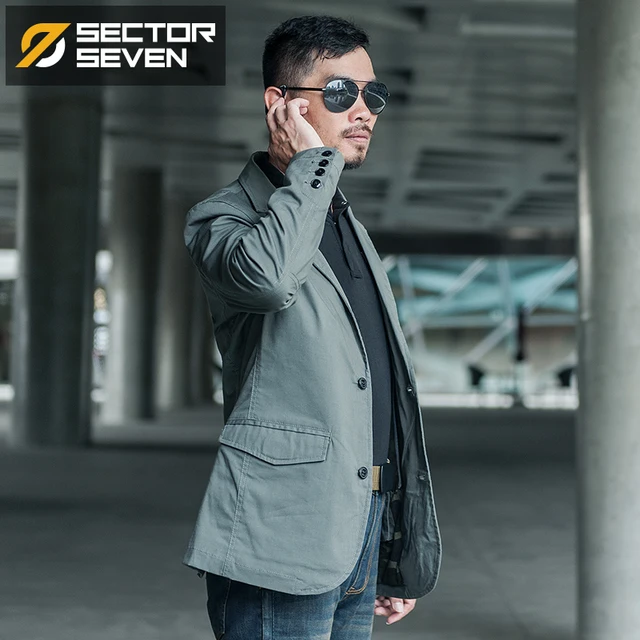 SECTOR SEVEN 2020 new Waterproof Military Style Suit Jacket Male