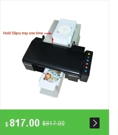 Новейший CD принтер DVD диск, принтер ПВХ карта печатная машина с 60 шт. CD/PVC лоток для CD/DVD печати для R330 принтера