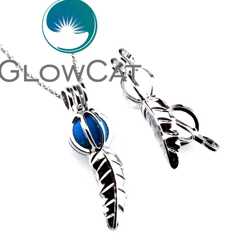 GLOWCAT K542 клетка с бусинами в форме листьев ароматерапия устричная жемчужина
