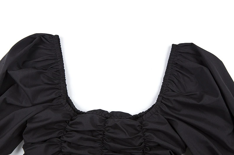 Forefair Vintage Elegant Puff Sleeve Blouse Women  (10)