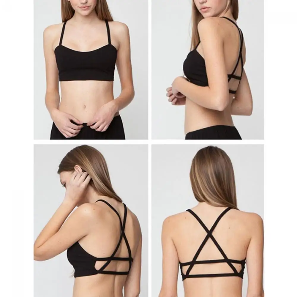 Style B Black EIE, женские летние сексуальные короткие топы, Хлопковые женские майки без рукавов на бретелях, одноцветные майки для фитнеса, повседневные топы белого и черного цвета - Цвет: Style B Black