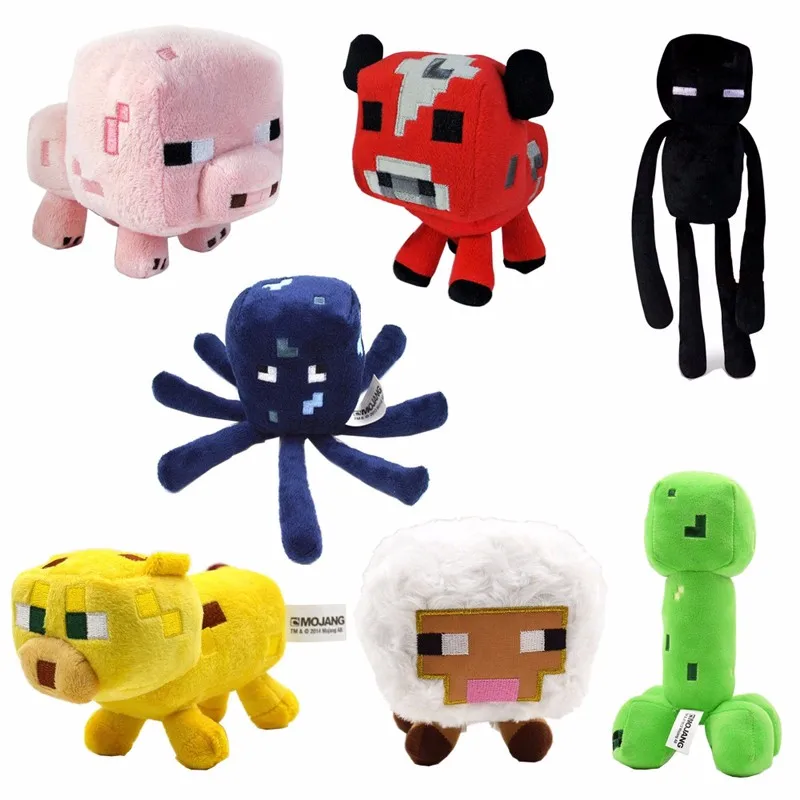 Minecraft Plush Toy 7pcs/lot Minecraft Creeper Enderman Ocelot Sheep Stuffed Plush Toy Doll Cartoon Game Toys Gifts for Kids Minecraft Plush Toy 7pcs/lot Minecraft Creeper Enderman Ocelot Sheep Stuffed Plush Toy Doll Cartoon Game Toys Gifts for Kids